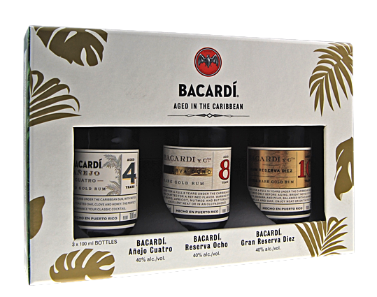 Retentie Vermenigvuldiging Valkuilen Bacardi Discovery Pack 3 x 10cl De Druiventuin